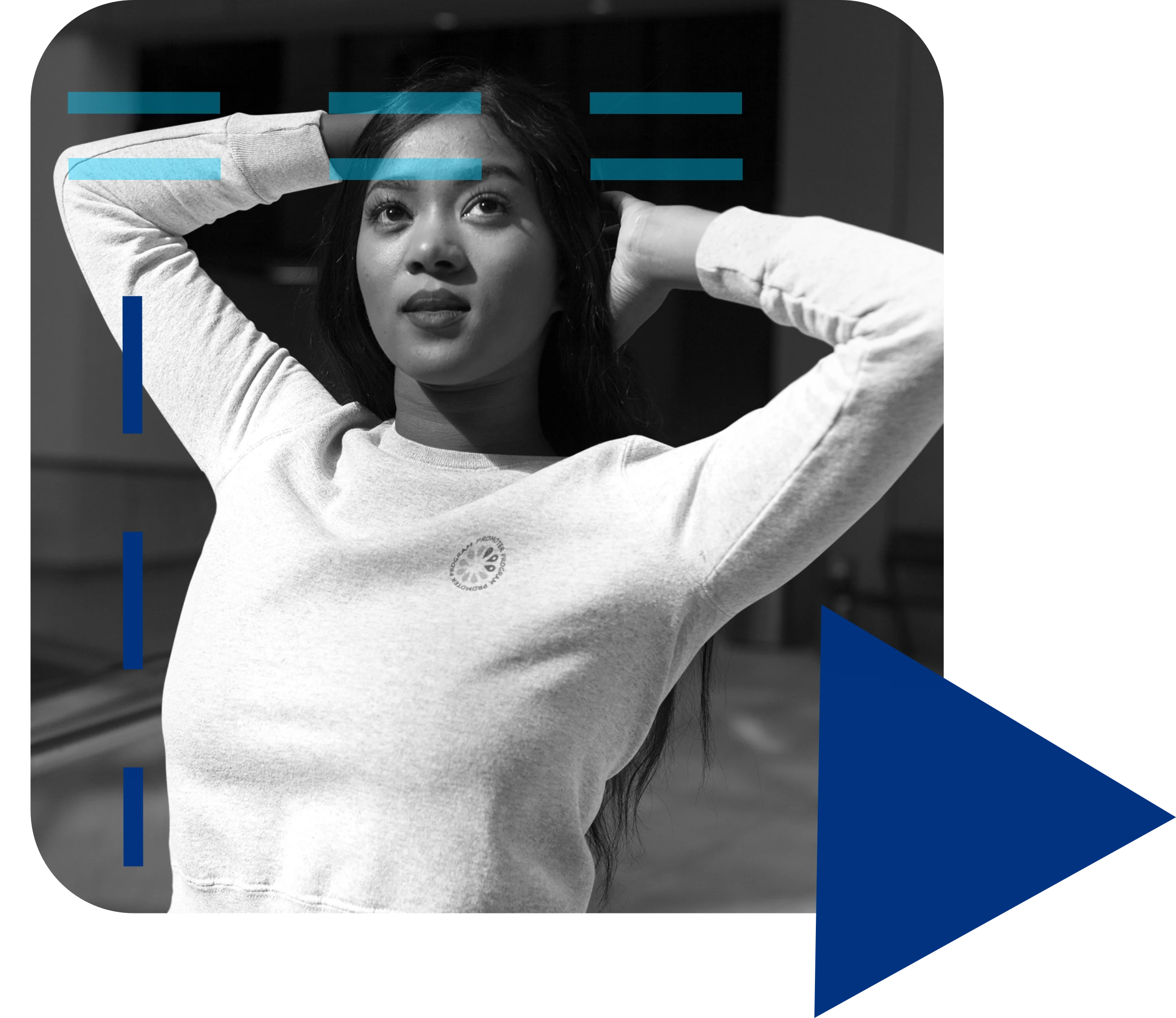 edited image of pens inside a container next to a keyboard